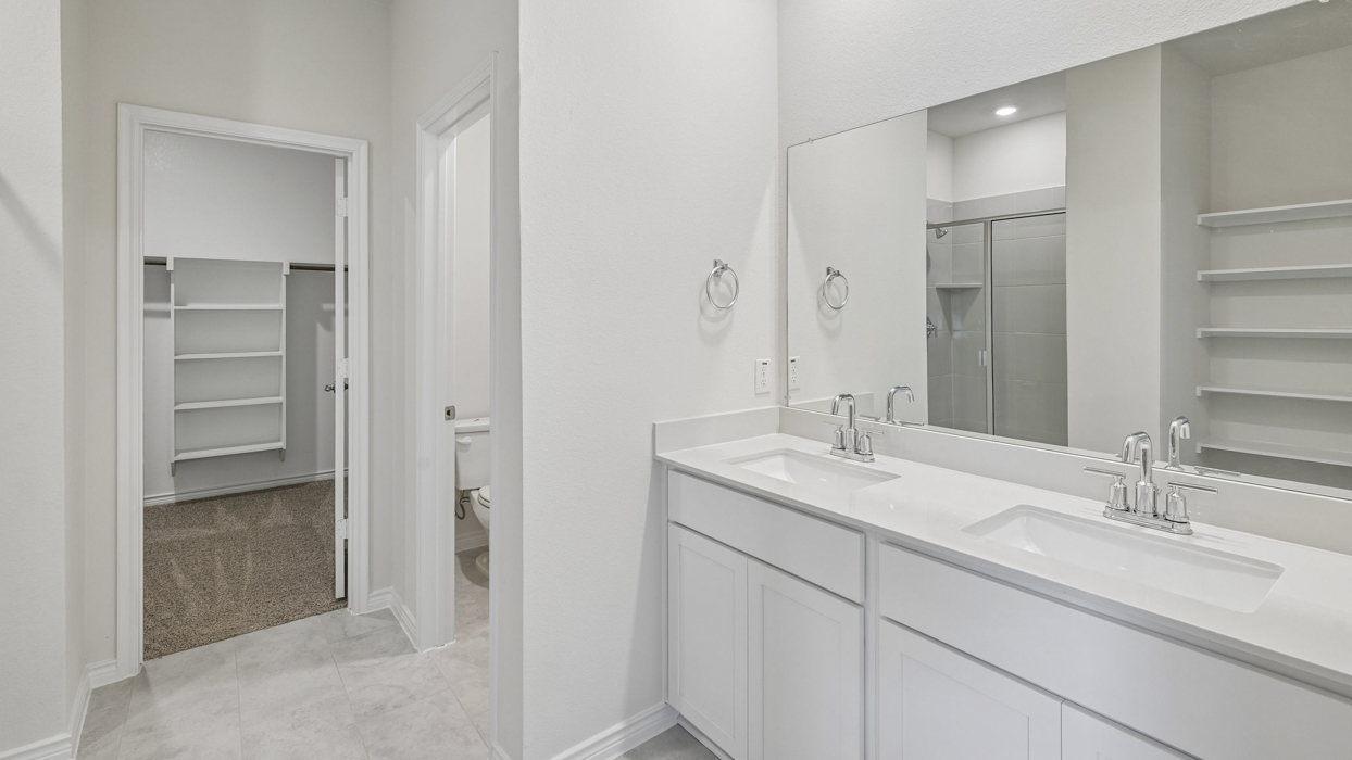 Sage Floorplan Elevation E Bathroom Gallery Image - Windchime 40s in Celina, TX