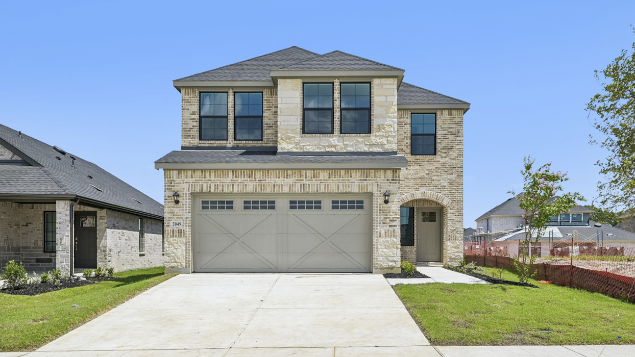 Sage Floorplan Elevation E Exterior Rendering - Windchime in Celina, TX