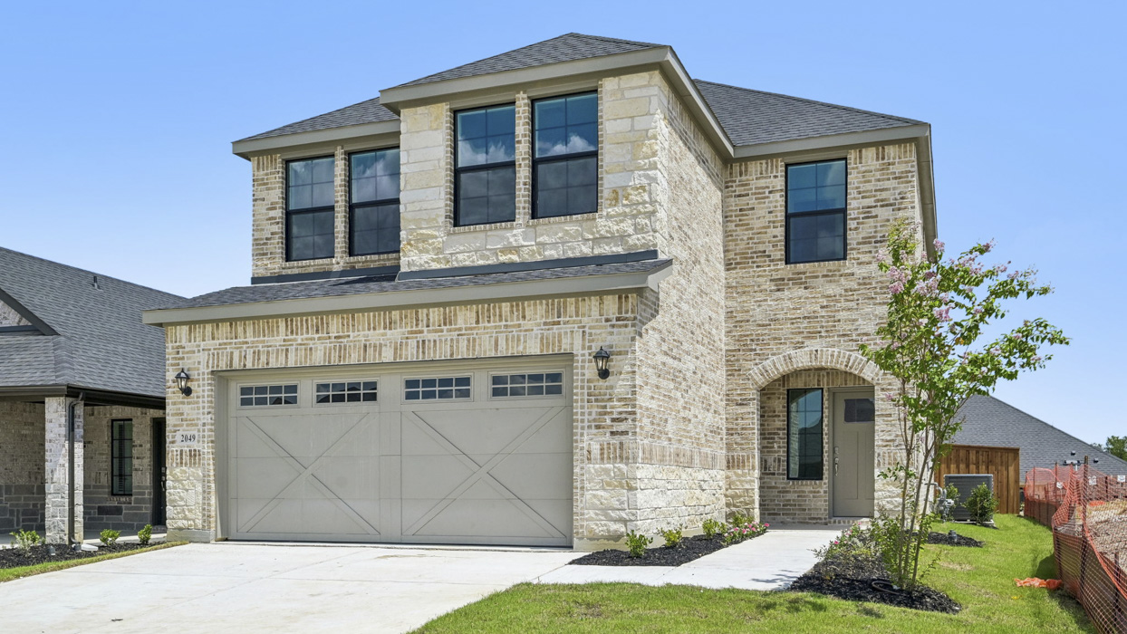 Sage Floorplan Elevation E Exterior Rendering - Windchime in Celina, TX