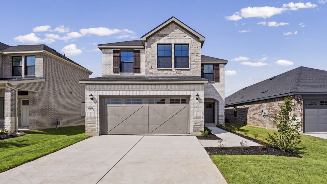 Sage Floorplan Elevation F Exterior Rendering - Windchime in Celina, TX