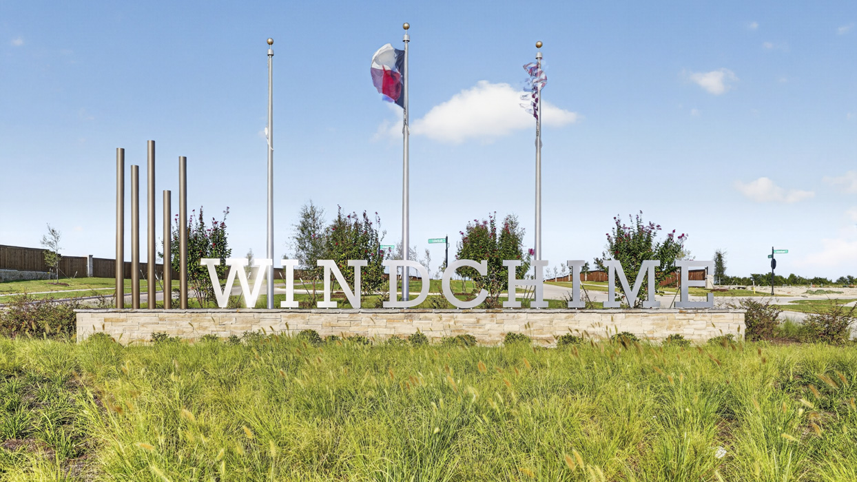 Entry to Windchime in Celina, Tx