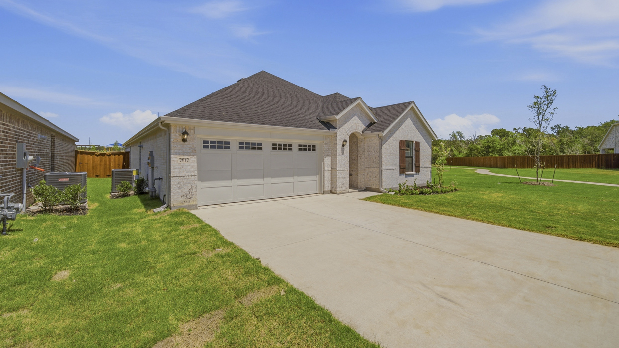 Violet Floorplan Elevation E Exterior Rendering - Windchime 50s in Celina, TX