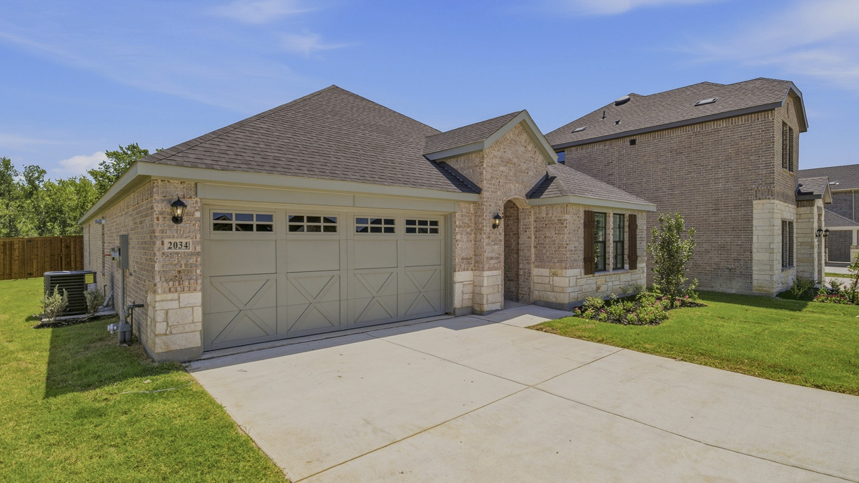 Violet Floorplan Elevation F Exterior Rendering - Windchime in Celina, TX