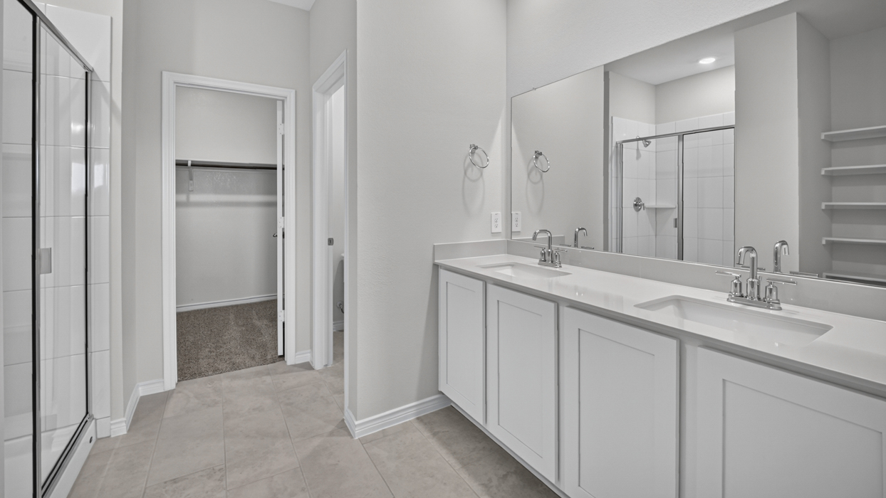 Copaiba Floorplan Elevation F Bathroom Gallery Image - Windchime in Celina, TX