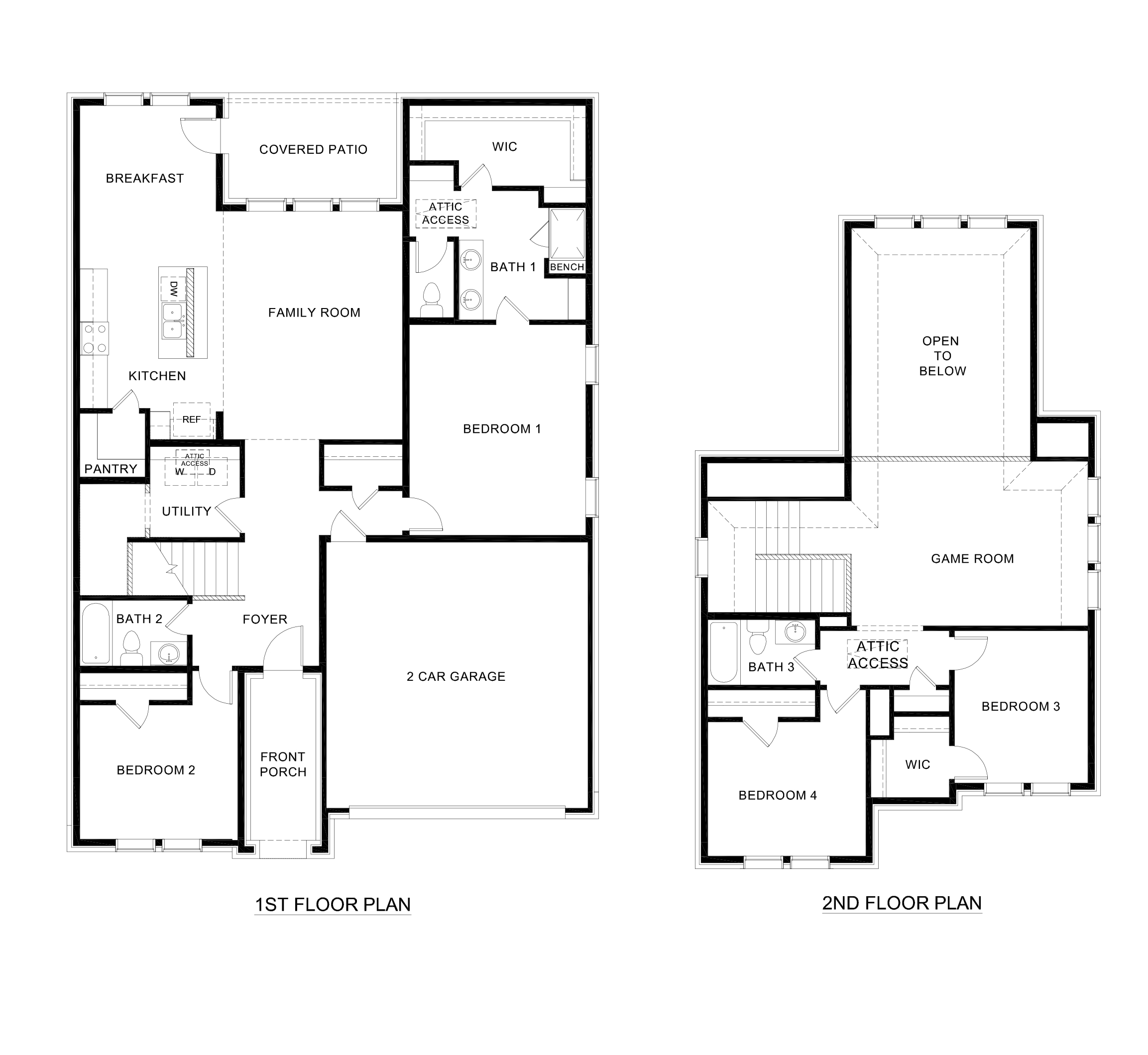 H232 Tangerine Floorplan Rendering - Windchime in Celina, TX