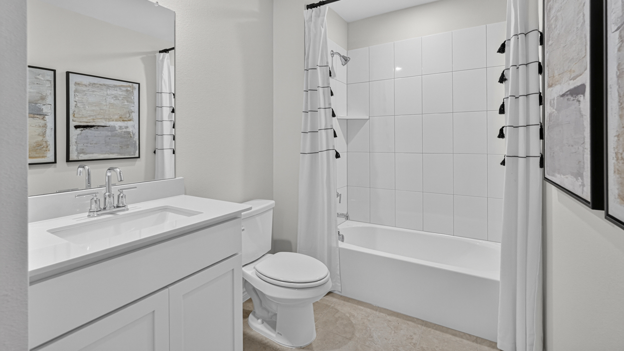 Bastrop Floorplan Elevation F Bathroom Gallery Image - Windchime in Celina, TX