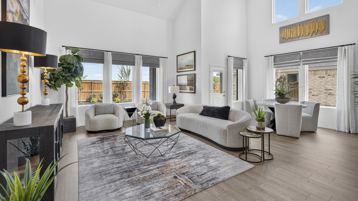 Bastrop Floorplan Elevation E/F Living Gallery Image - Windchime in Celina, TX