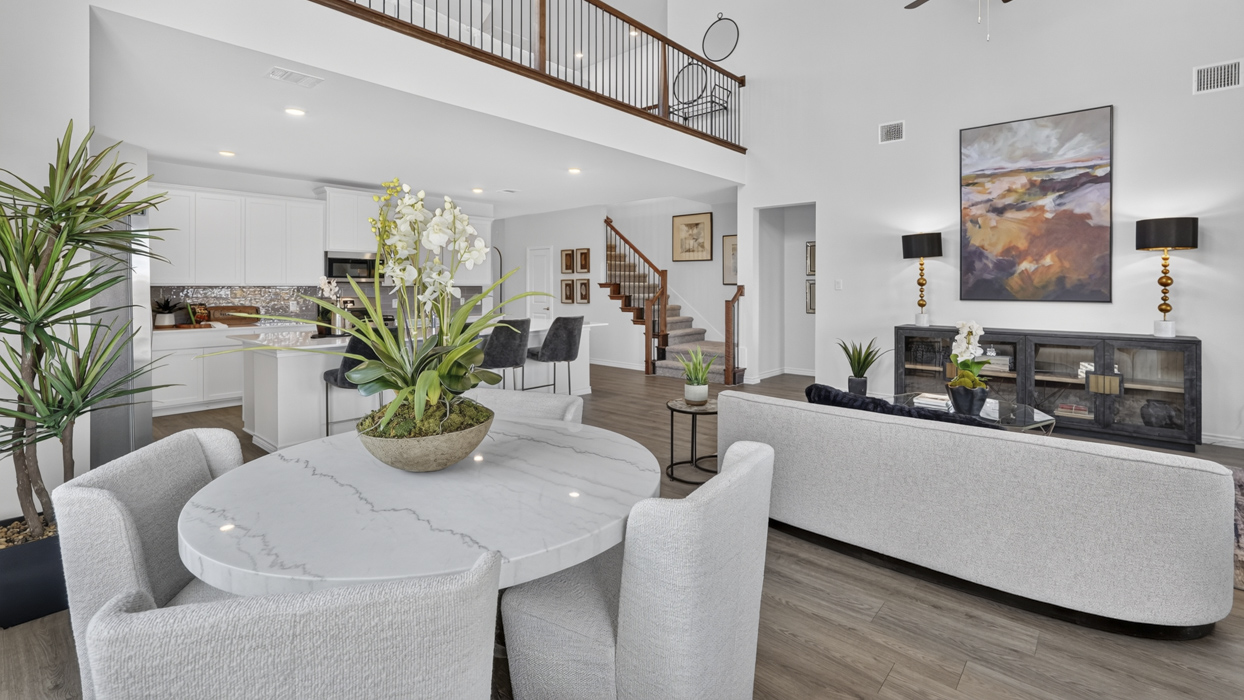Bastrop Floorplan Elevation E/F Living Gallery Image - Windchime in Celina, TX