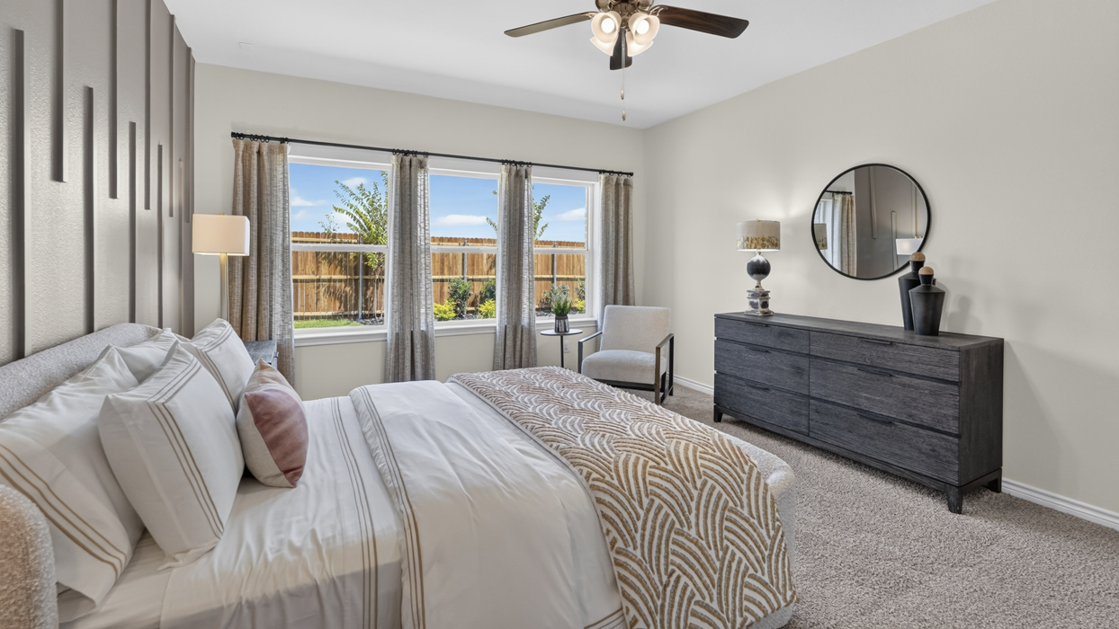 Bastrop Floorplan Elevation E/F Bedroom Gallery Image - Windchime in Celina, TX