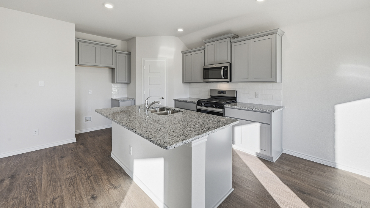 Brookshire Floorplan Elevation E Kitchen Gallery Image - Windchime in Celina, TX