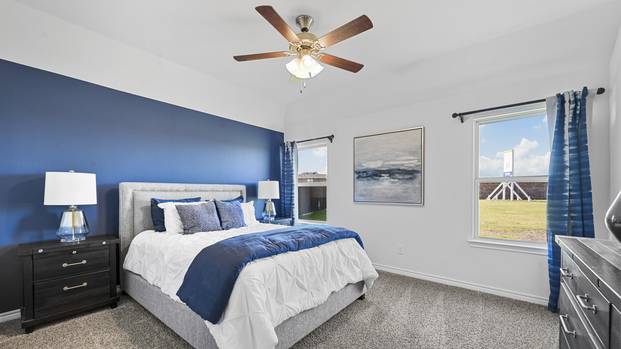 Brookshire Floorplan Elevation E Bedroom Gallery Image - Windchime in Celina, TX