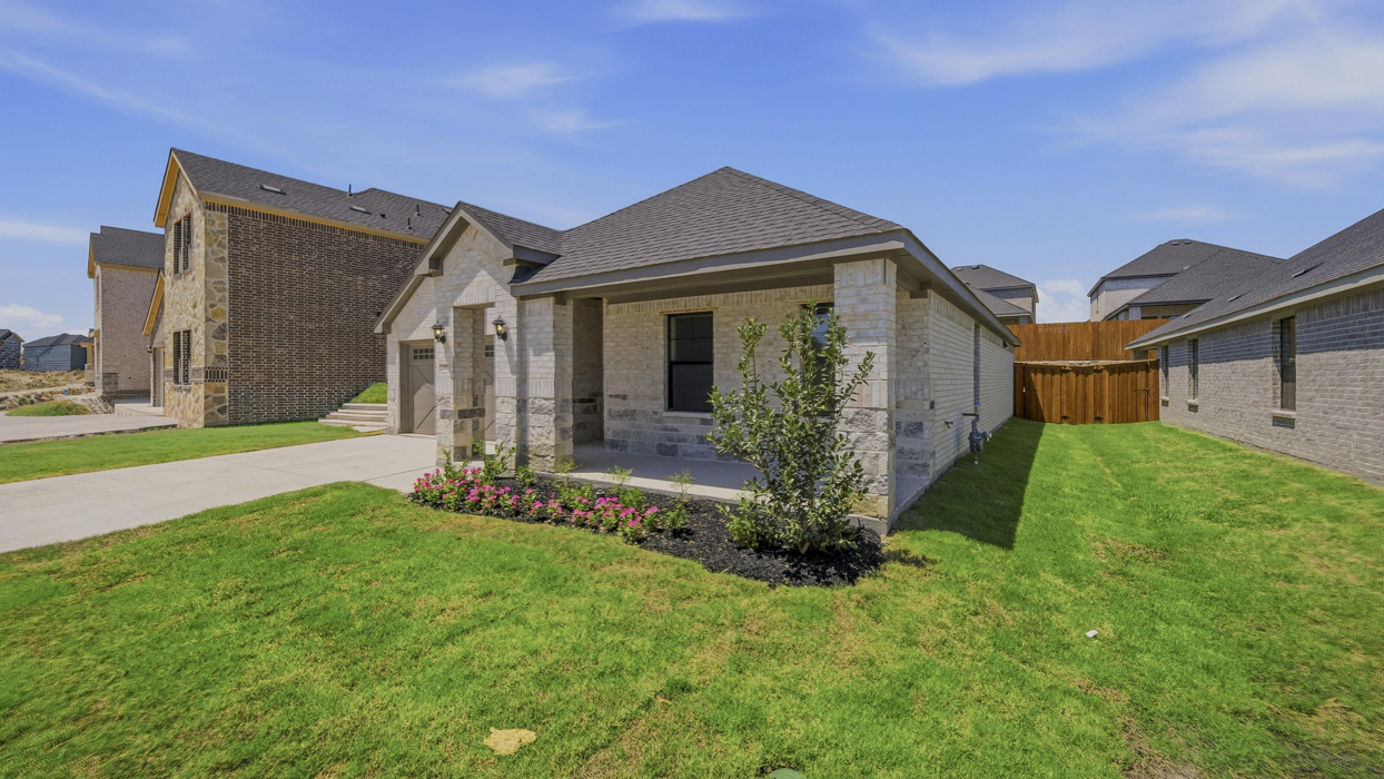 Brookshire Floorplan Elevation F Exterior Gallery Image - Windchime 50s in Celina, TX