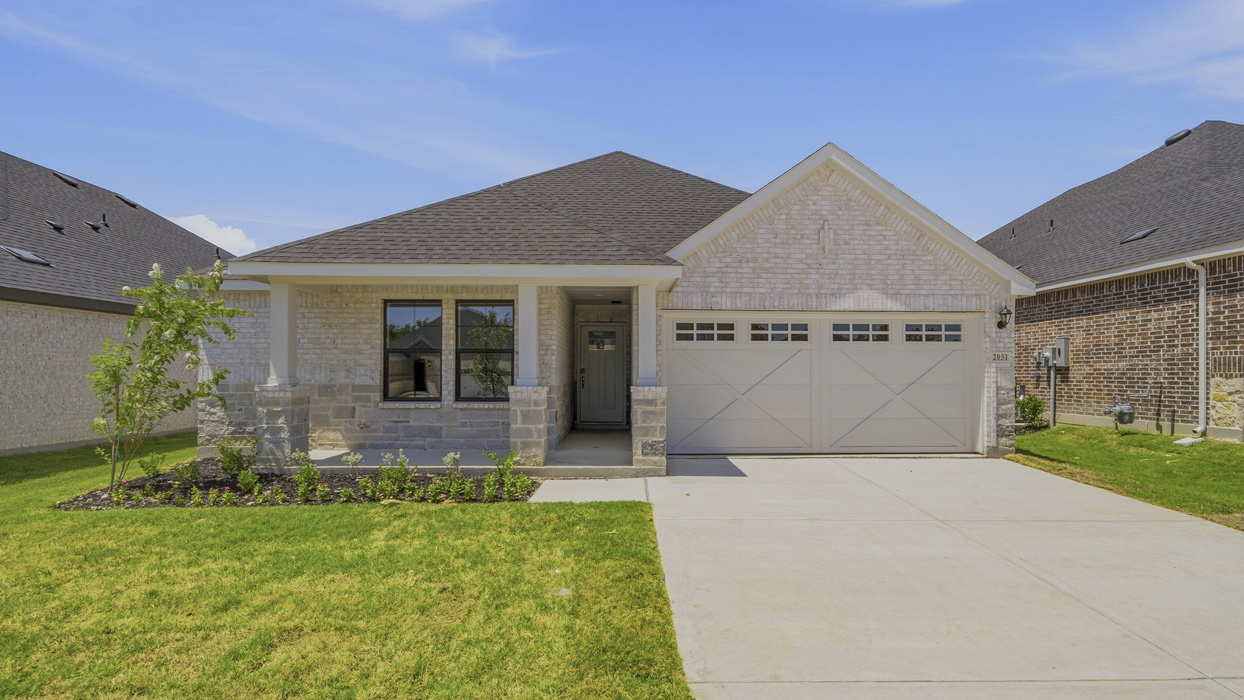 Brookshire floorplan elevation E Rendering-Windchime in celina, Tx