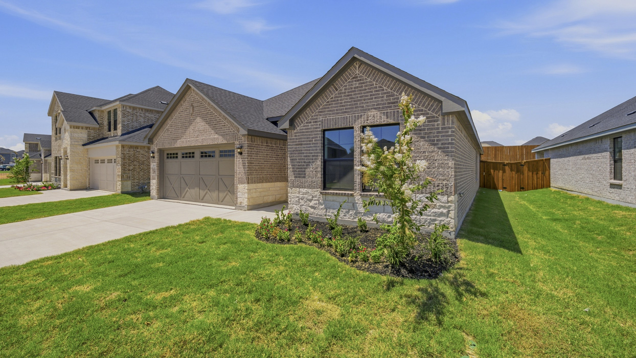 Hubbard Floorplan Elevation F Exterior Rendering - Windchime 50s in Celina, TX