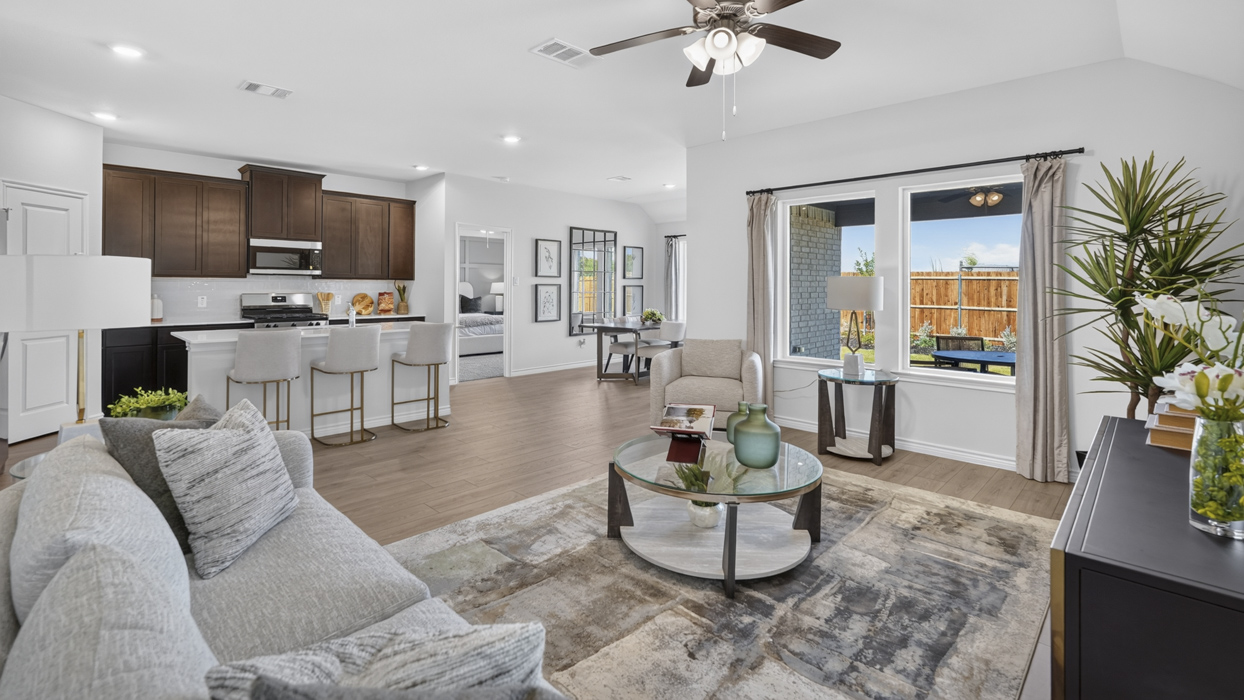 Hubbard Floorplan Living Gallery Image - Windchime in Celina, TX