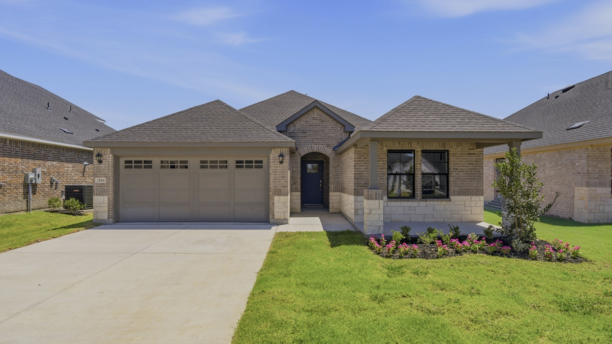 Hubbard Floorplan Elevation E Exterior Gallery Image - Windchime in Celina, TX