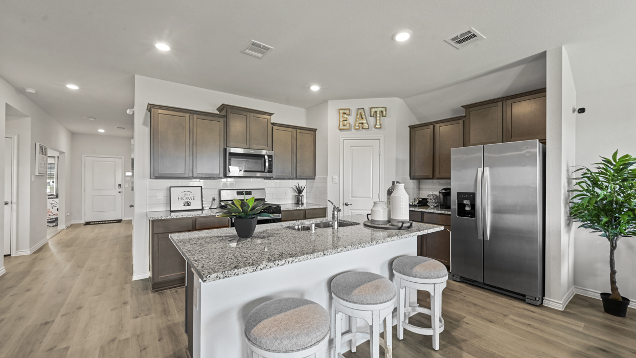 Ingleside Floorplan Elevation E Kitchen Gallery Image - Windchime in Celina, TX
