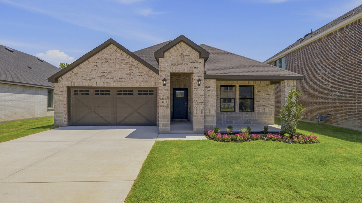 Ingleside Floorplan Elevation E Exterior Rendering - Windchime in Celina, TX