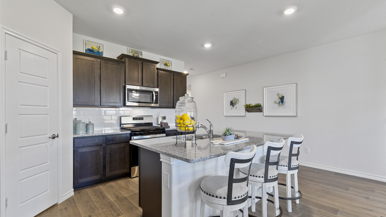 Ingleside Floorplan Elevation E/F Kitchen Gallery Image - Windchime in Celina, TX