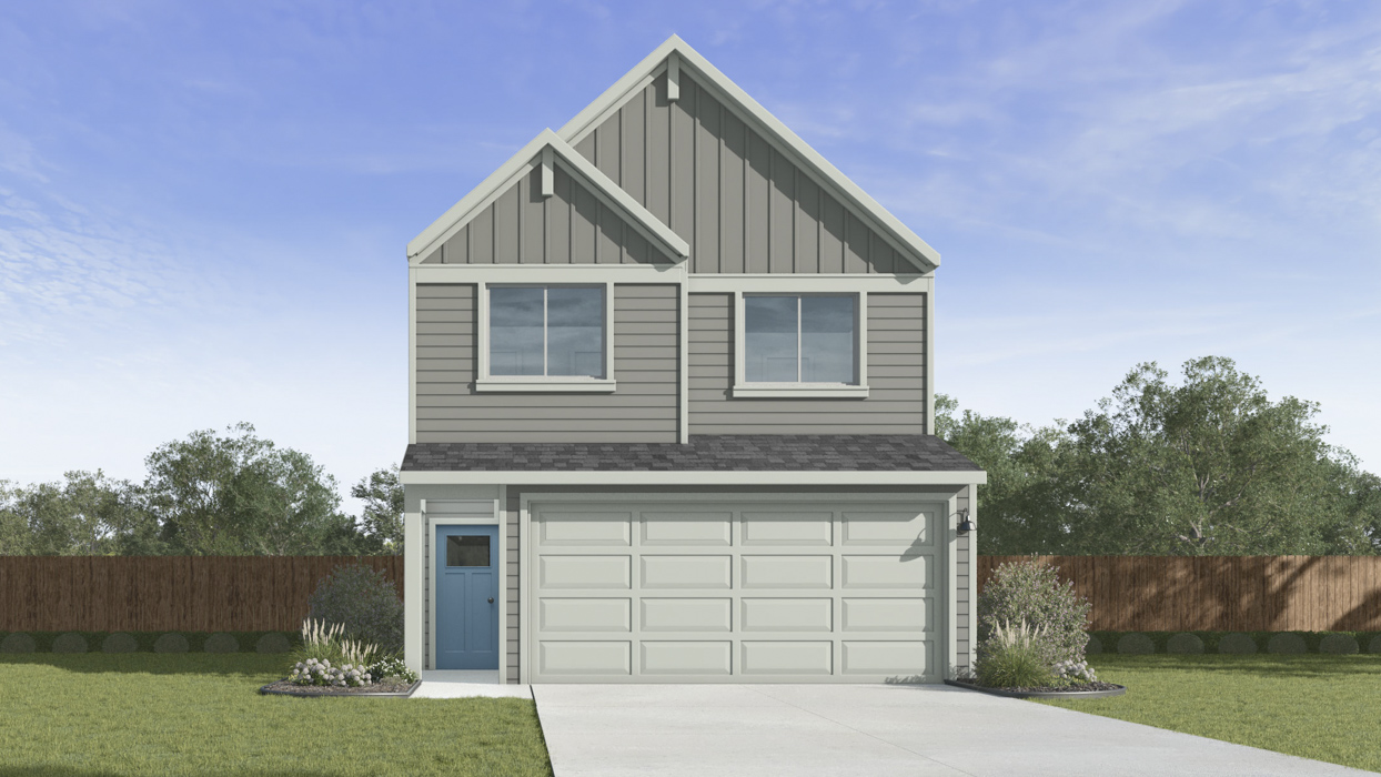 Adeline Floorplan Elevation B Exterior Rendering - Arbor Trails South in Princeton, TX