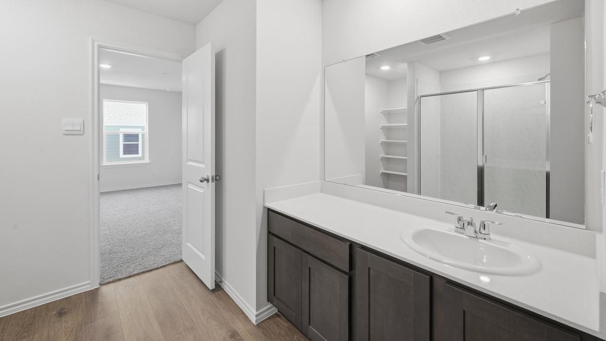 Adeline Floorplan Elevation A Bathroom Gallery Image - Arbor Trails South in Princeton, TX