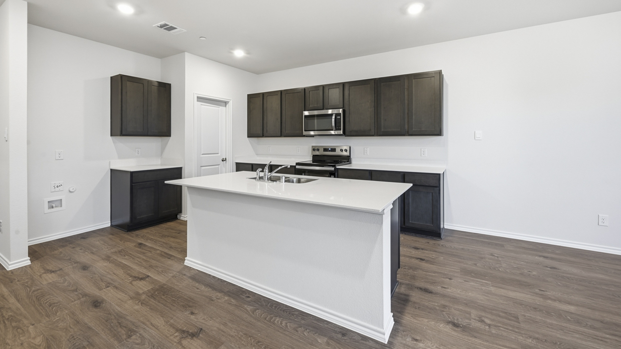 Adeline Floorplan Elevation B Kitchen Gallery Image - Arbor Trails South in Princeton, TX