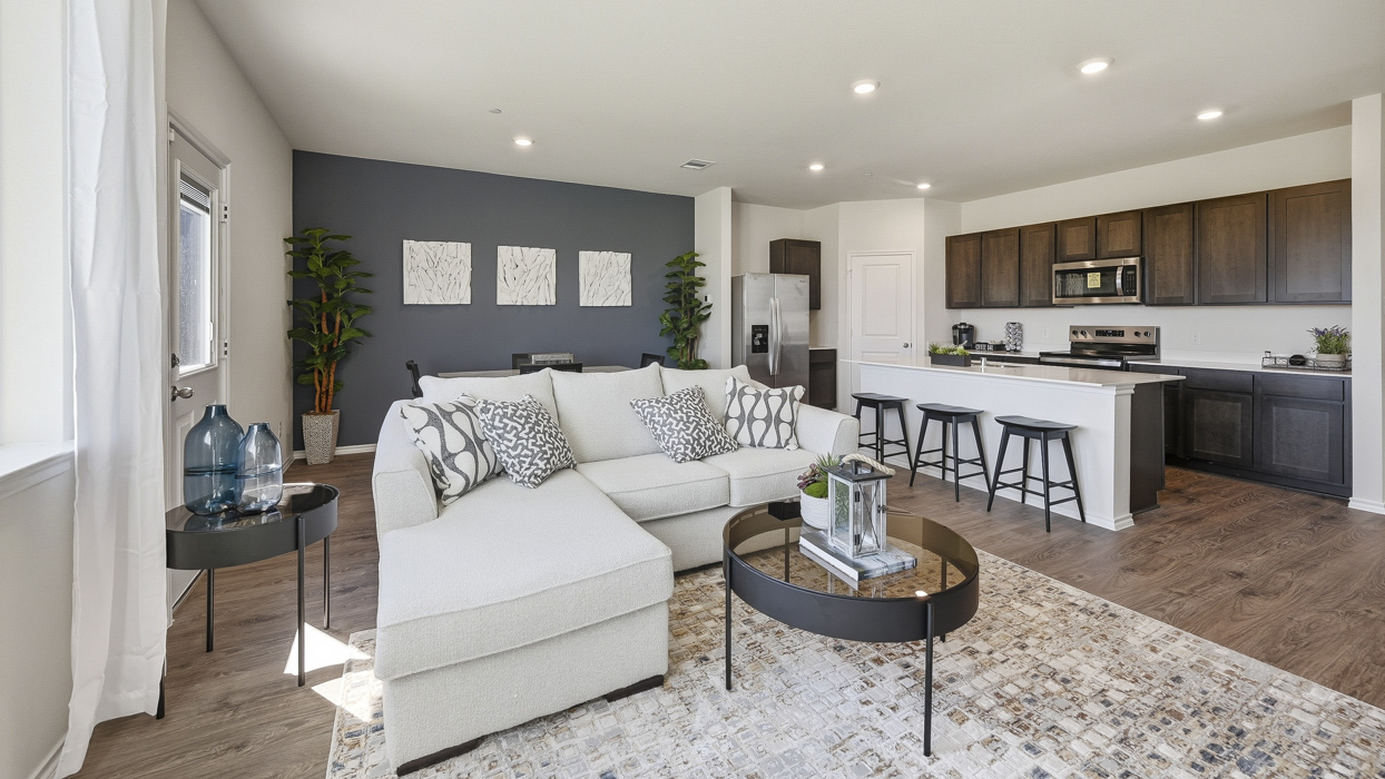 Benson Floorplan Living Gallery Image-Arbor Trails in Princeton, TX