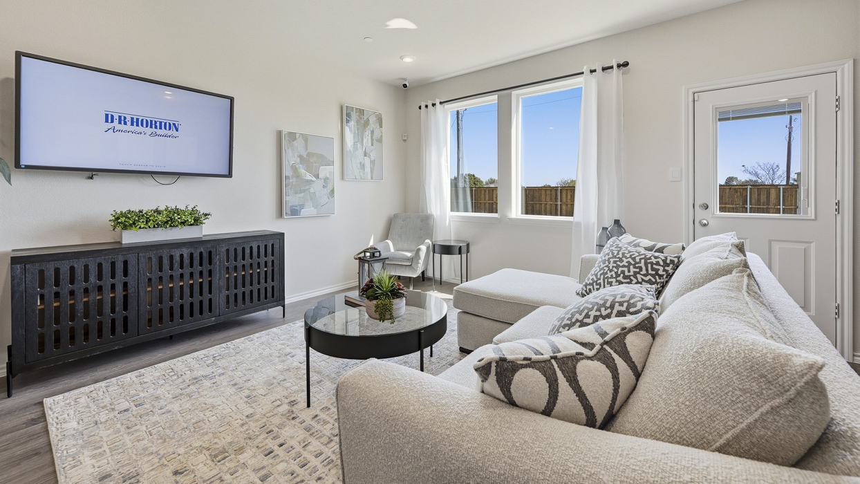 Benson Floorplan Living Gallery Image-Arbor Trails in Princeton, TX