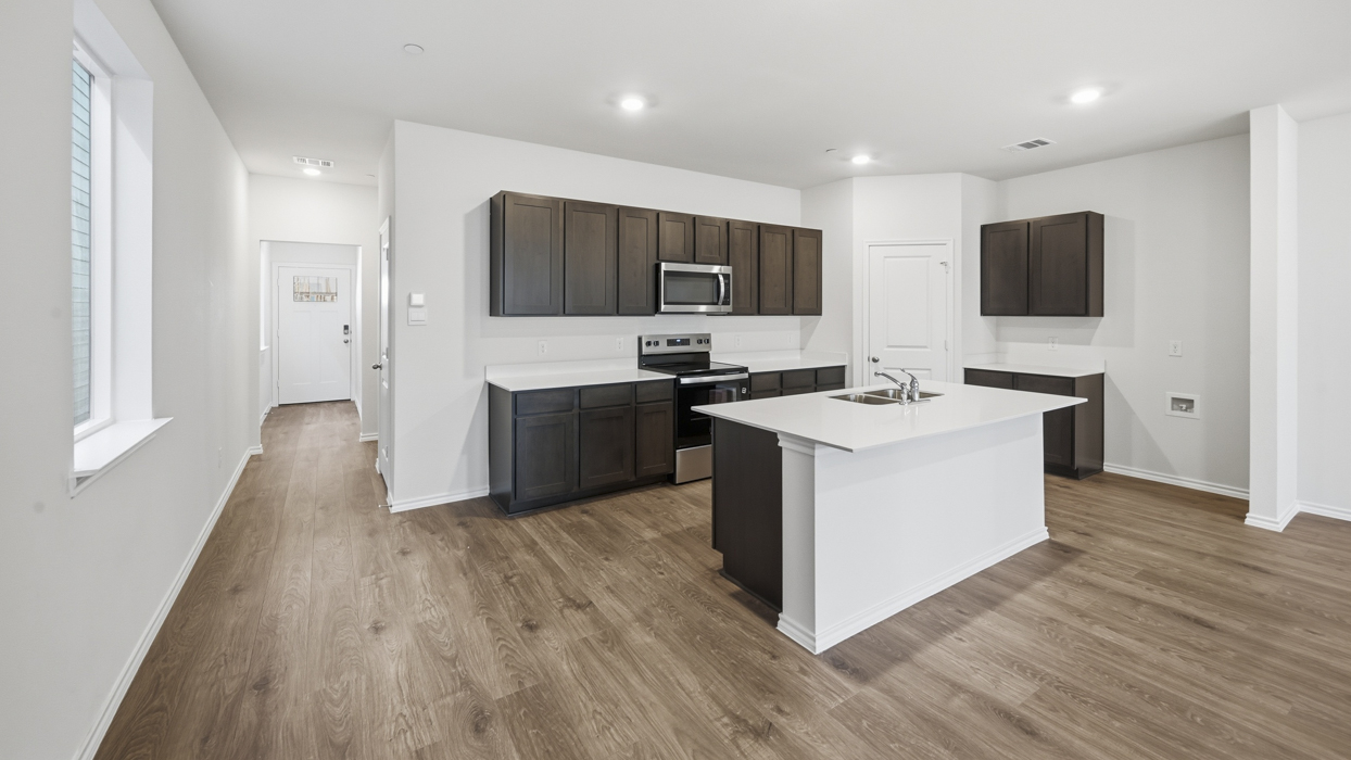 Celeste Floorplan Elevation B Kitchen Gallery Image - Arbor Trails South in Princeton, TX