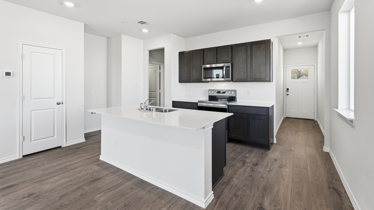 Hazel Floorplan Elevation D Kitchen Gallery Image - Arbor Trails South in Princeton, TX