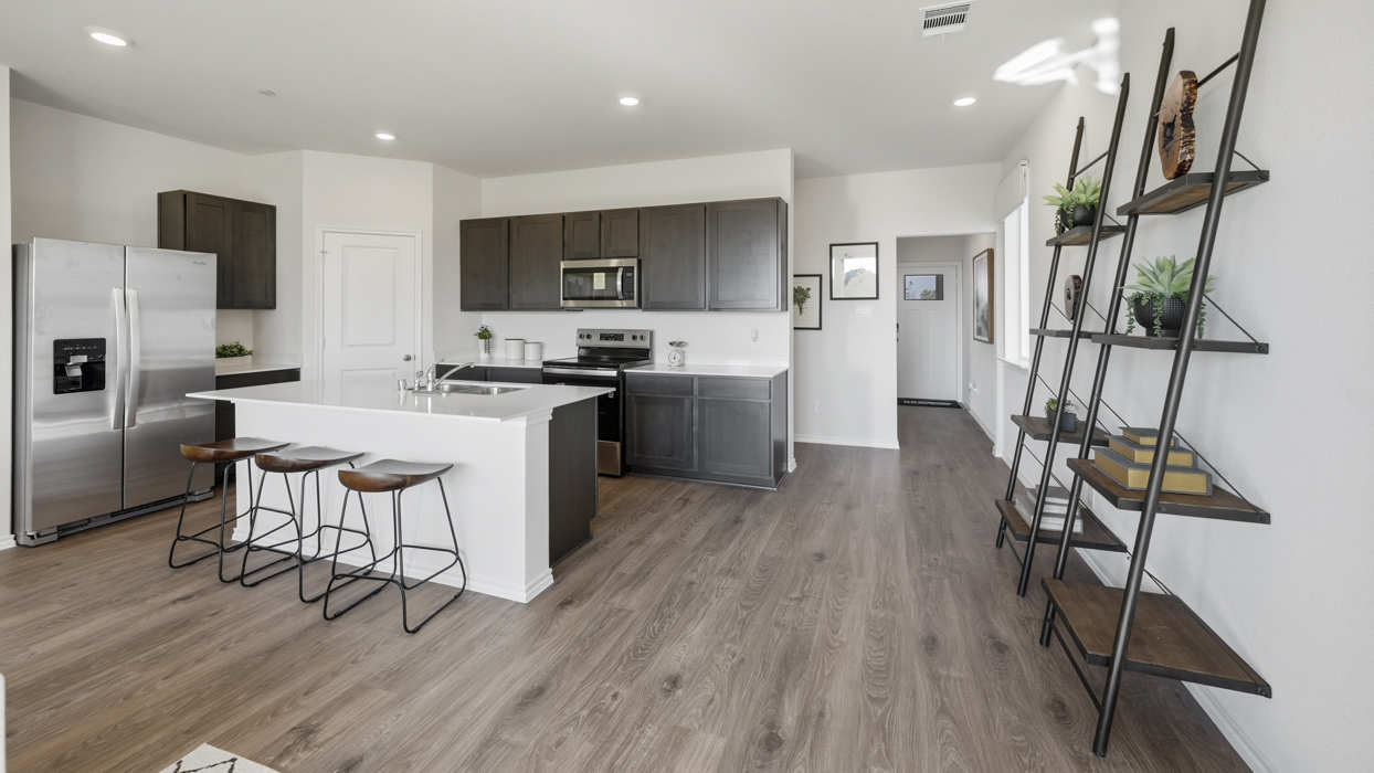 Justice Floorplan Elevation B Kitchen Gallery Image - Arbor Trails South in Princeton, TX