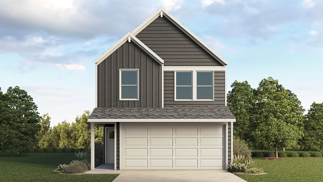 V22J Justice Floorplan Elevation I Rendering-Arbor Trails South in Princeton, TX