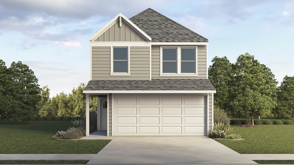 V22J Justice Floorplan Elevation F Rendering-Arbor Trails South in Princeton, TX