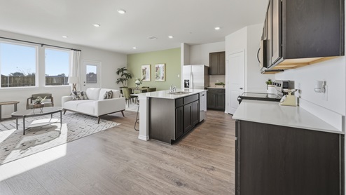 V22J Justice Floorplan Living Gallery Image-Arbor Trails South in Princeton, TX
