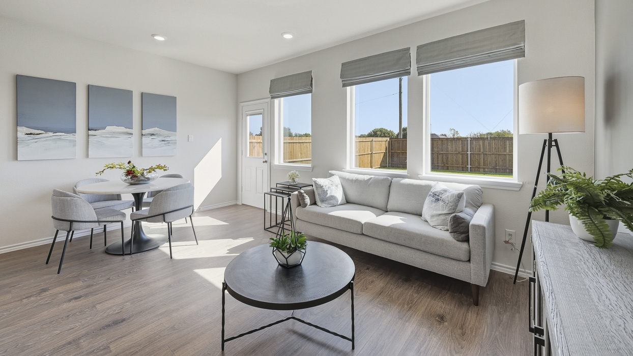 Argentina Floorplan Elevation B Living Gallery Image - Arbor Trails South in Princeton, TX