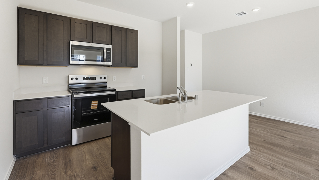 Santiago Floorplan Elevation B Kitchen Gallery Image - Arbor Trails South in Princeton, TX