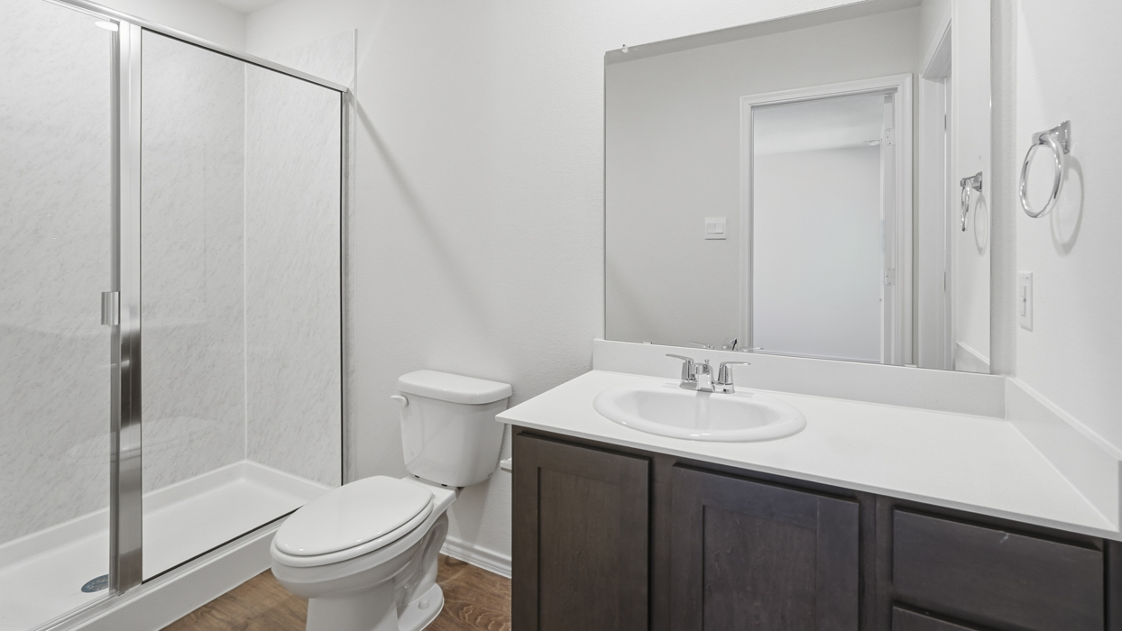 Santiago Floorplan Elevation A Bathroom Gallery Image - Arbor Trails South in Princeton, TX
