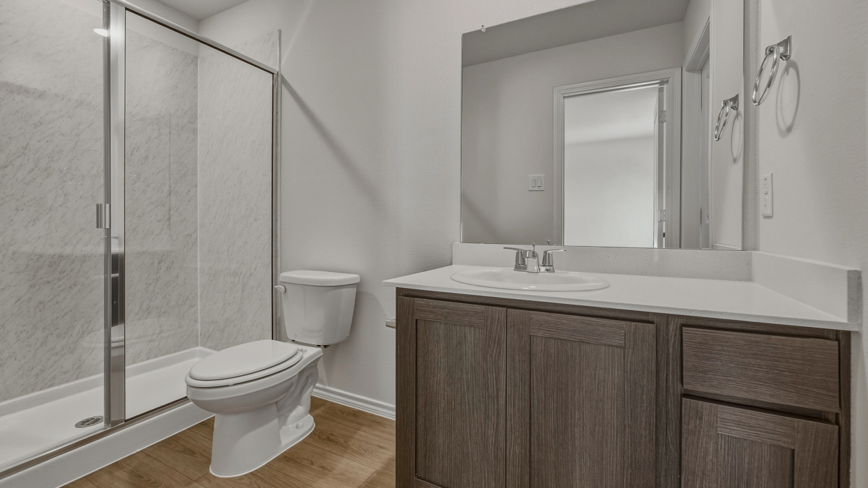 Santiago Floorplan Elevation B Bathroom Gallery Image - Arbor Trails South in Princeton, TX