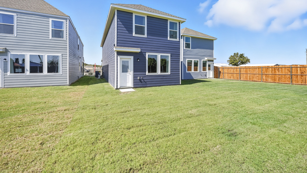Dewsbury Floorplan Elevation A Backyard Gallery Image - Arbor Trails South in Princeton, TX
