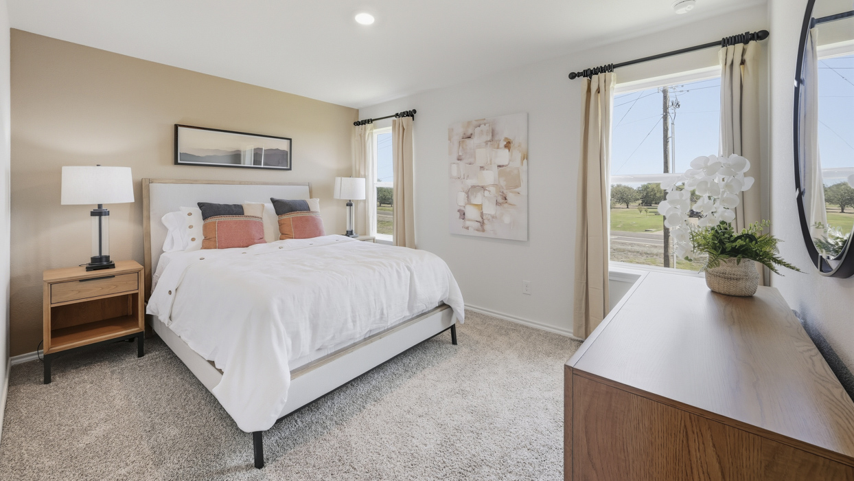Dewsbury Floorplan Elevation A Bedroom Gallery Image - Arbor Trails South in Princeton, TX