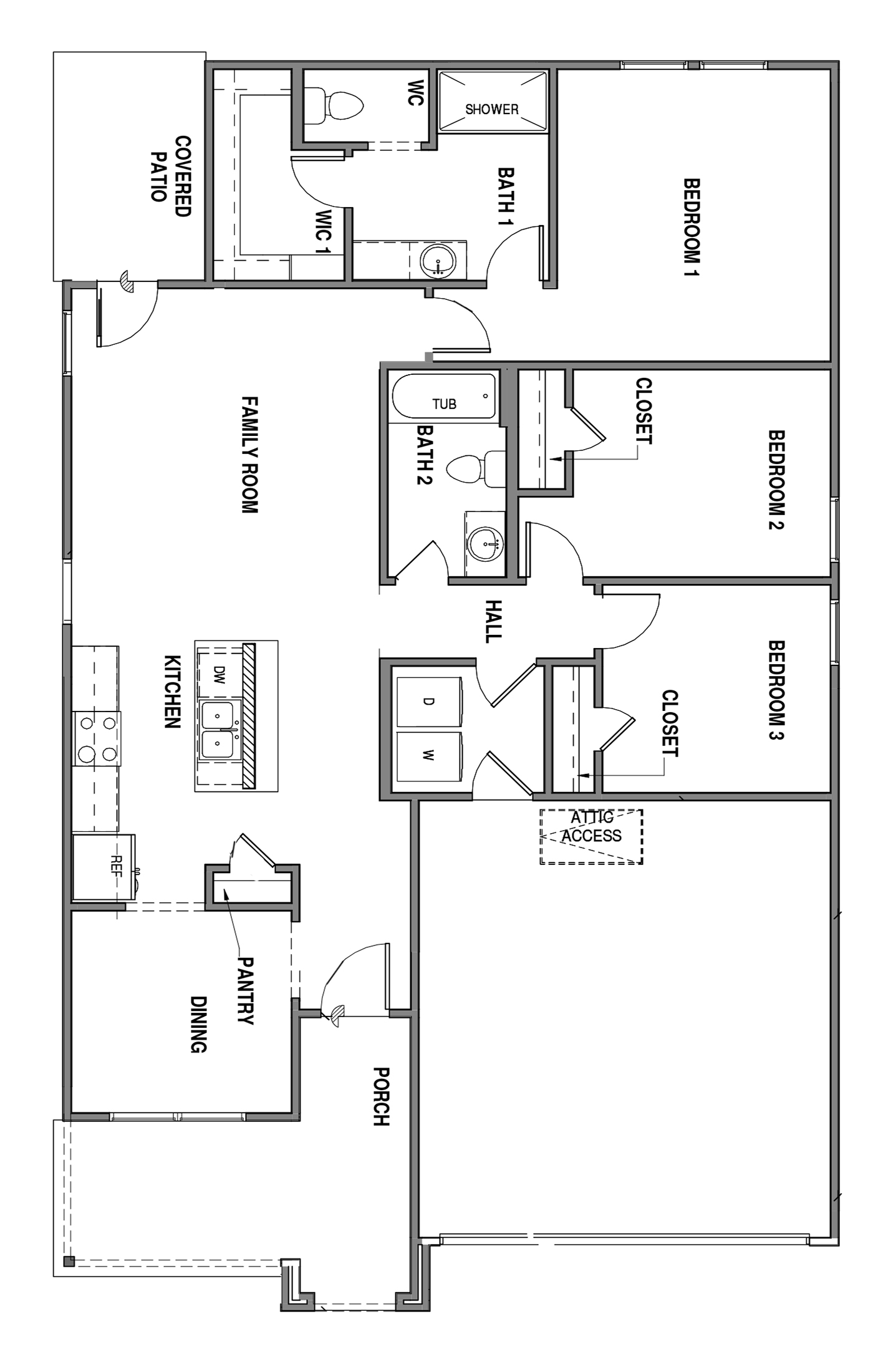 P002 Floorplan - Lee Heights in Tom Bean, TX