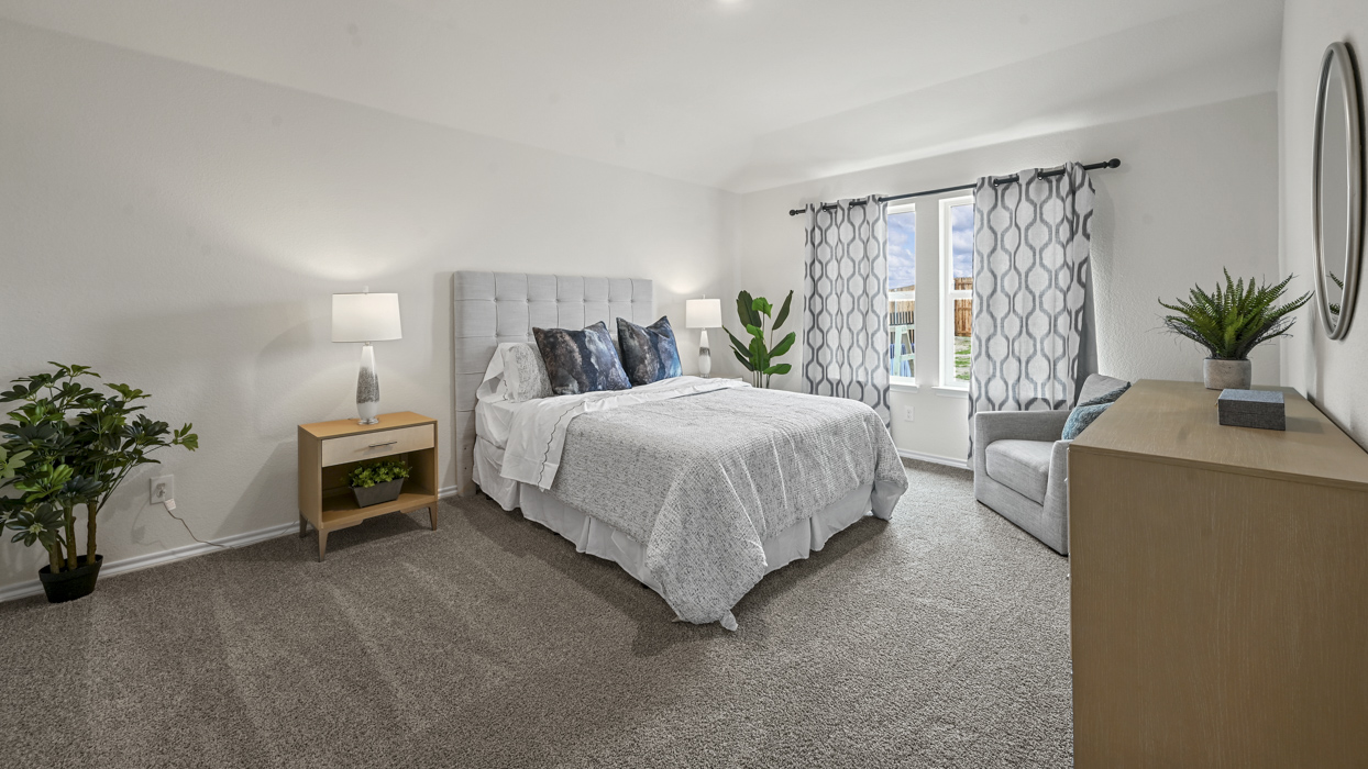 Texas Cali Floorplan Elevation B Bedroom Gallery Image - Forestbrook Estates in Paris, TX