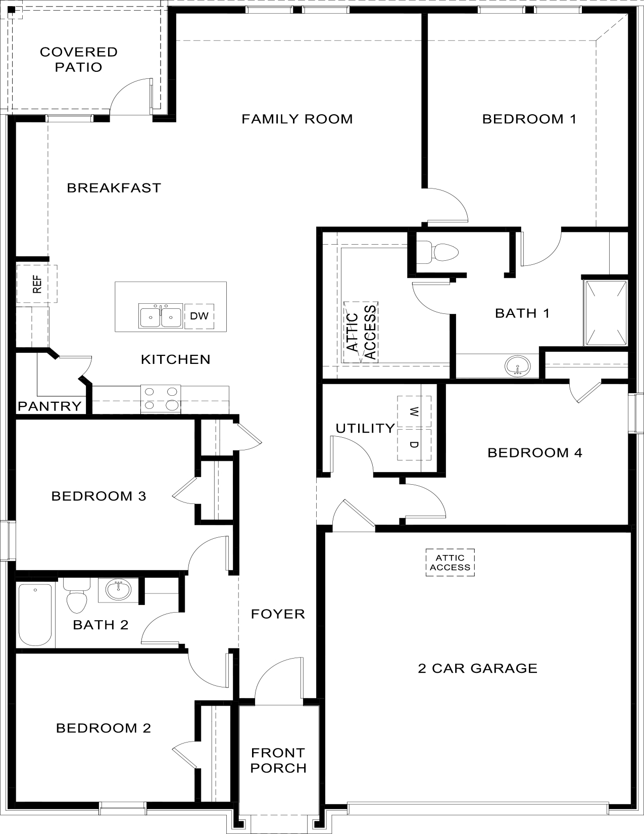 X40I Texas Cali Floorplan-Forestbrook Estates in Paris, TX