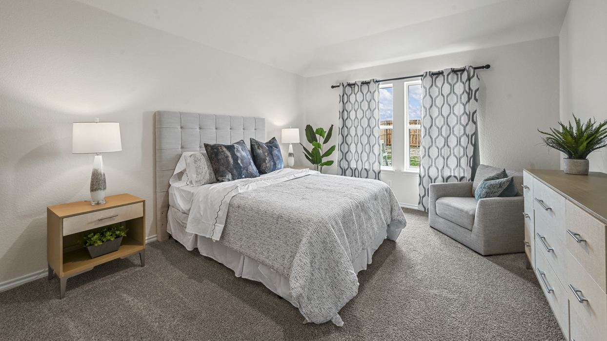 Texas Cali Floorplan Elevation B Bedroom Gallery Image - Sanger Circle in Sanger, TX