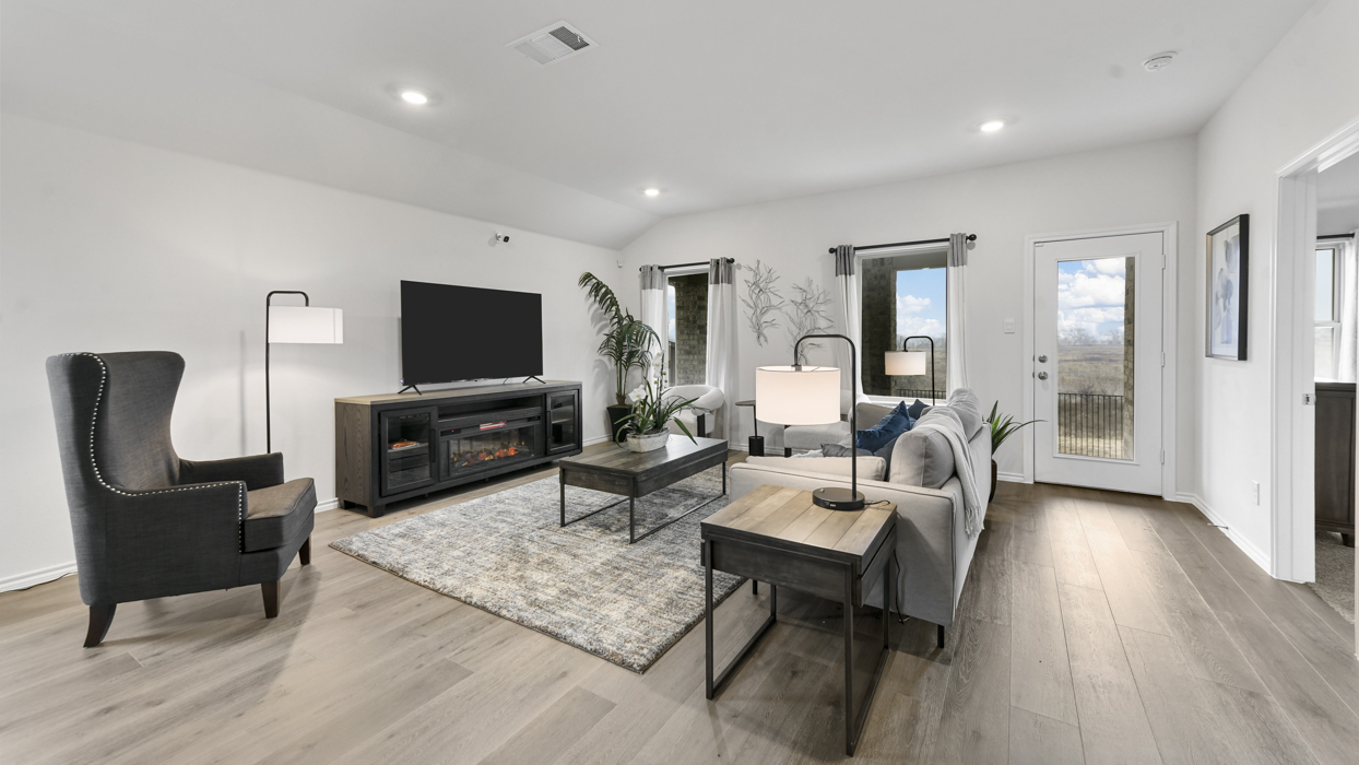 Kingston Floorplan Elevation E Living Gallery Image - Sanger Circle in Sanger, TX