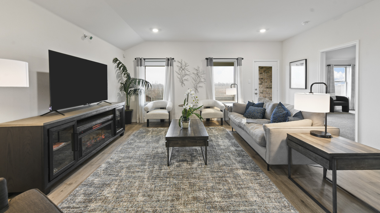Kingston Floorplan Elevation E Living Gallery Image - Sanger Circle in Sanger, TX