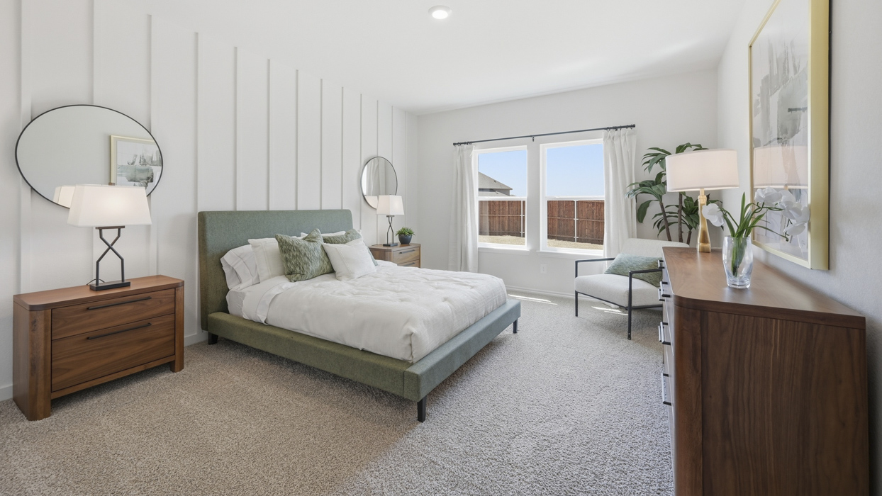 Naples Floorplan Elevation A Bedroom Gallery Image - Sanger Circle in Sanger, TX