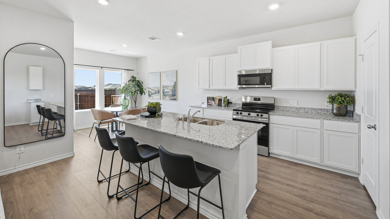 Naples Floorplan Elevation A Kitchen Gallery Image - Sanger Circle in Sanger, TX