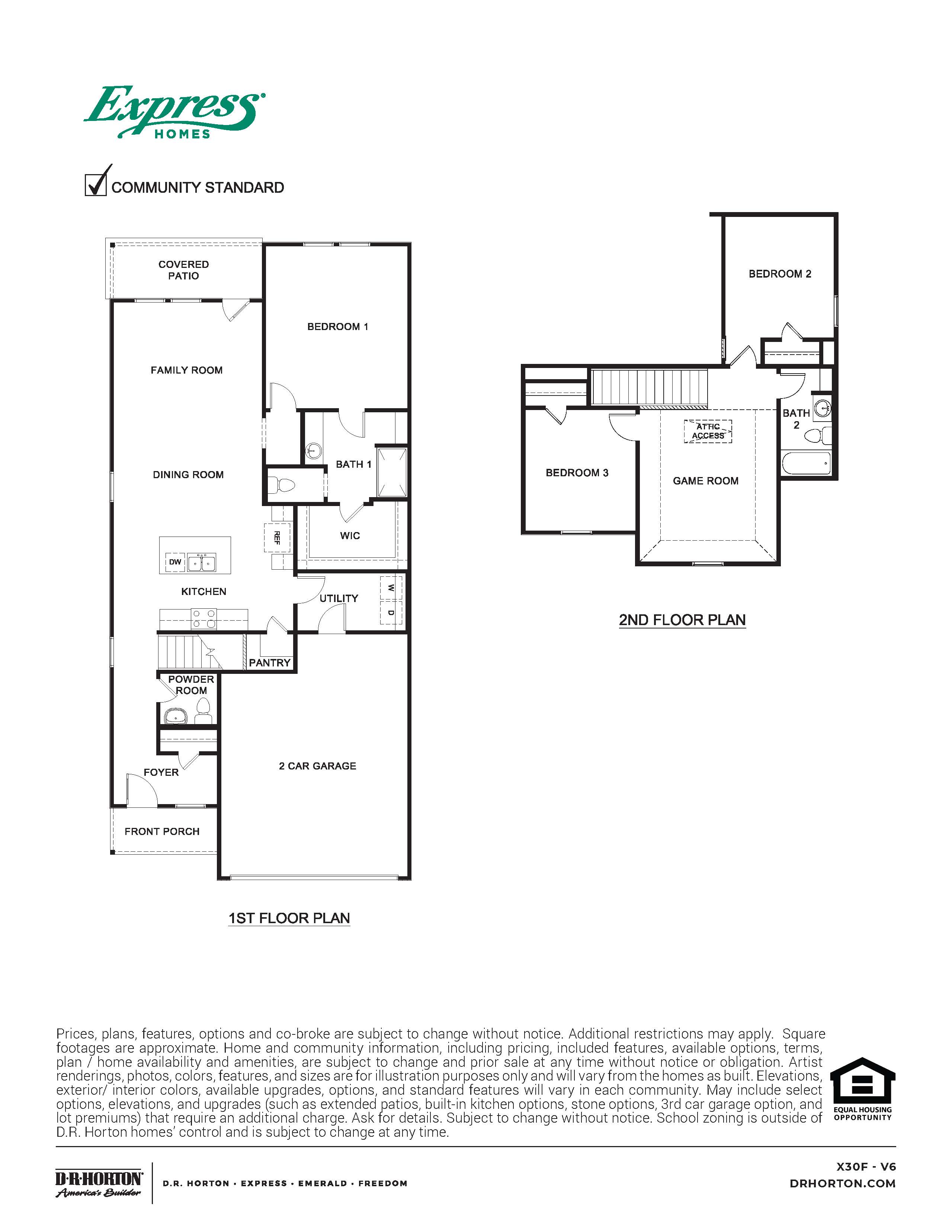 X30F Florence Floorplan