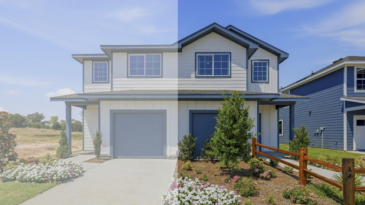 Alexandria Floorplan Elevation B Right Exterior Rendering - Stonewood in Sulphur Springs, TX